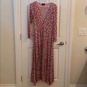 💐 VICI Long Floral Duster 💐